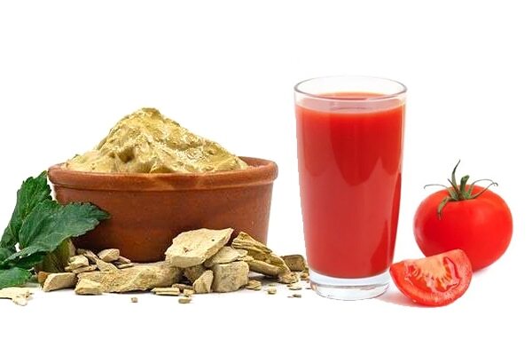 Multani mitti + egg whites + yogurt for even toned skin