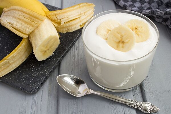 Milk + banana + rose water
