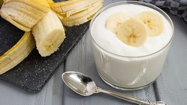Milk + banana + rose water