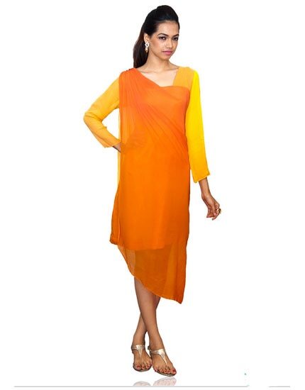 ORANGE PARTY DRESESS