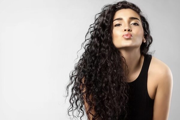 Brushing after curling