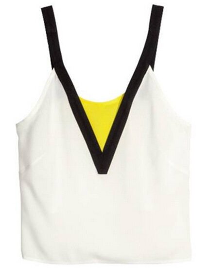 WHITE CROP TOPS