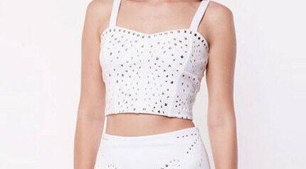 WHITE CROP TOPS