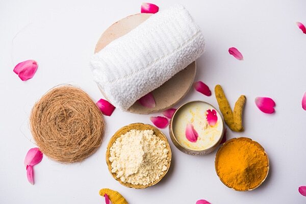 Sugar and lemon face mask