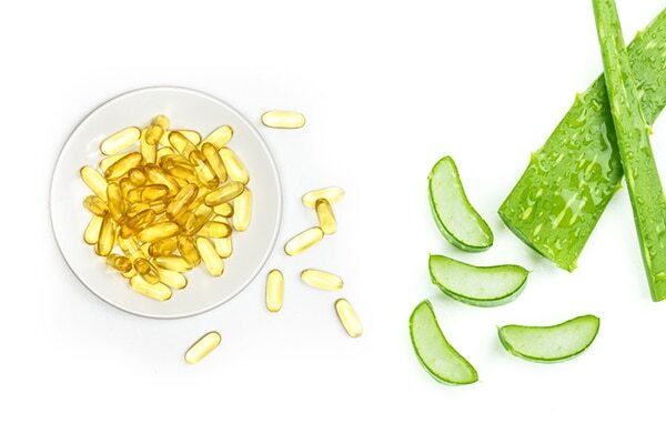 Vitamin E and aloe vera face mask