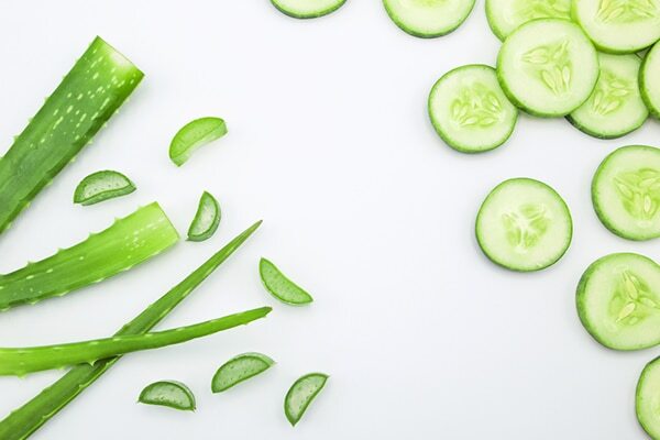 DIY aloe vera and cucumber toner