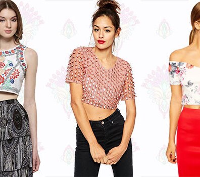 Image of How To Wear Your Crop Top As A Choli Blouse For Summer Weddings