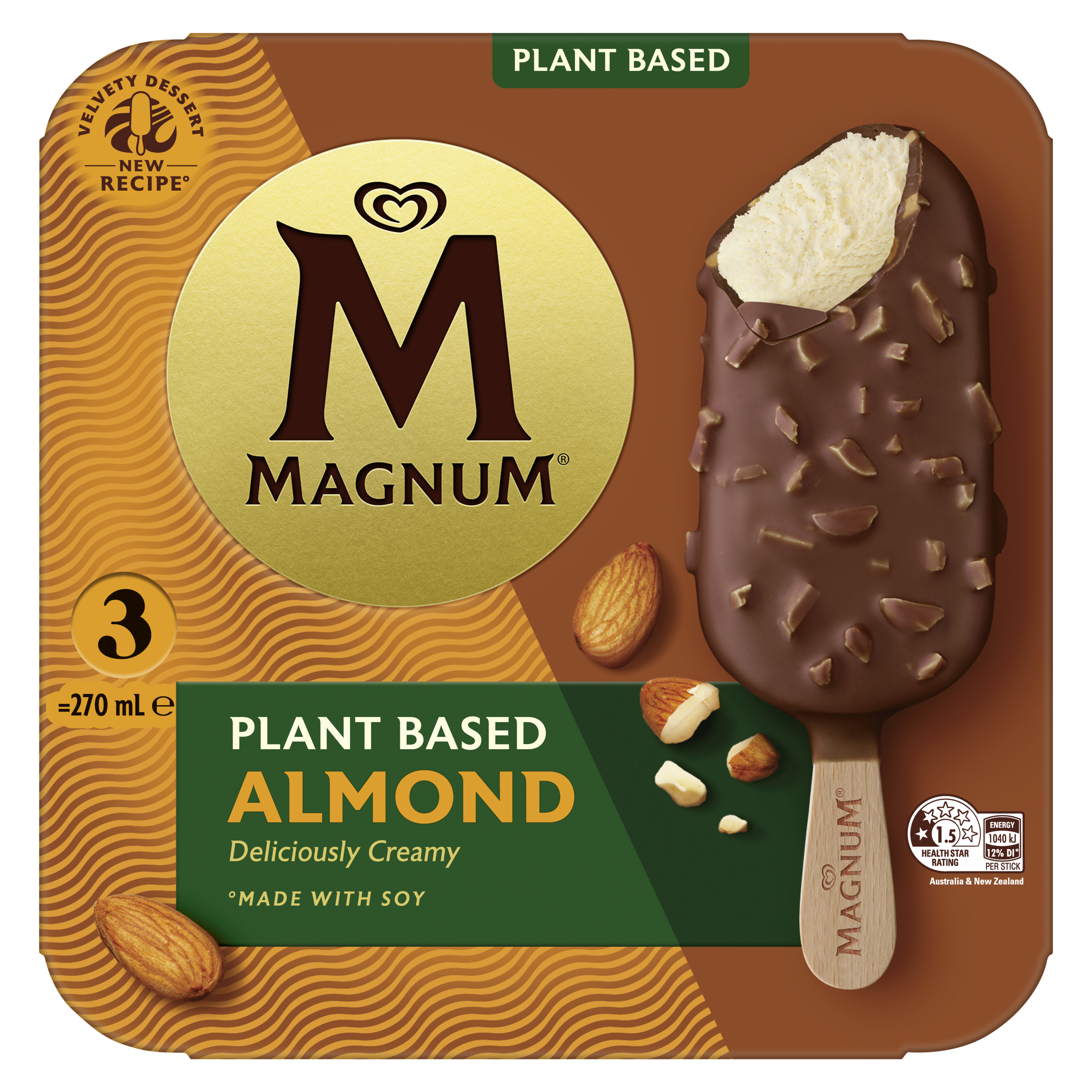 Magnum Dairy Free Almond Multipack x 3 | Magnum ANZ
