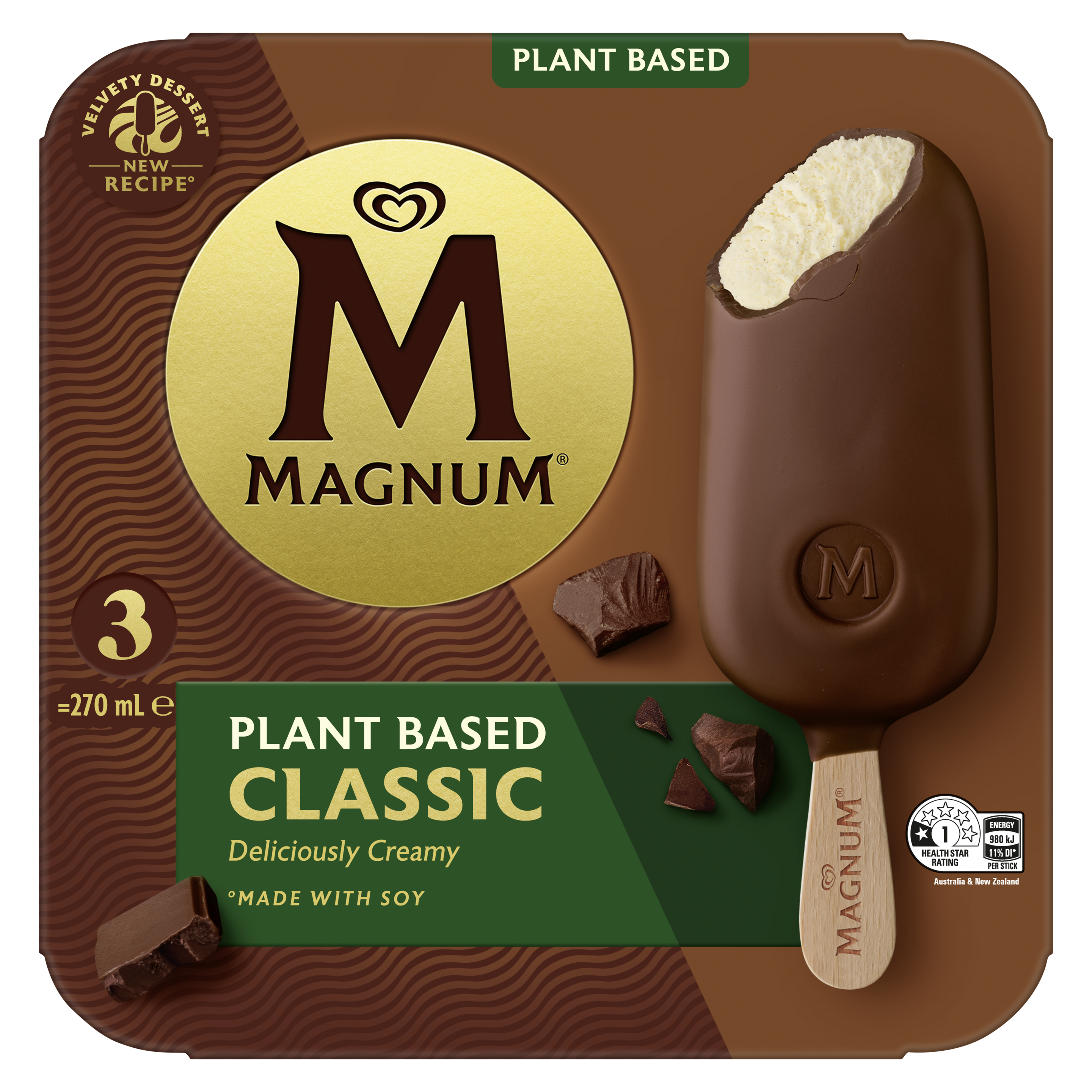 Magnum Plant-Based Classic Multipack x3 packshot