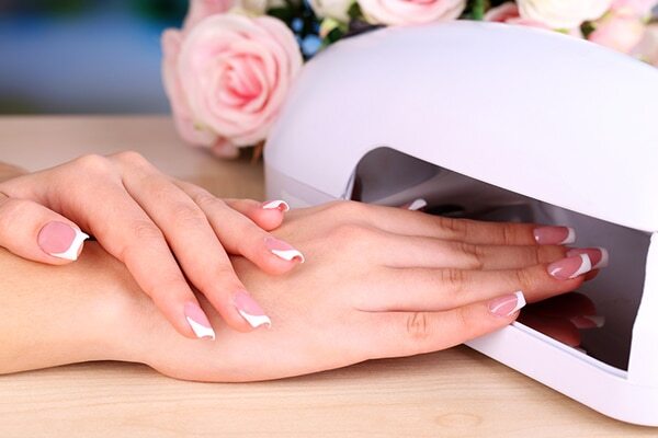 Keep gel nails away from hot water