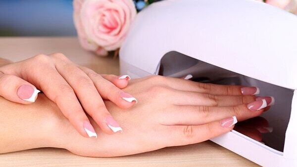Keep gel nails away from hot water