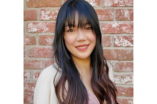 Square face shape – Heavy bangs