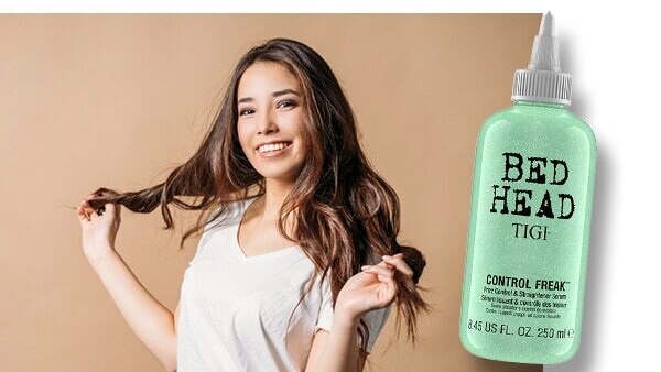 Step 04: Apply serum to prevent frizzy hair