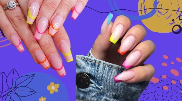 5 Ways To Recreate Neon French Nails— The Latest Manicure Trend We’re Crushing Over