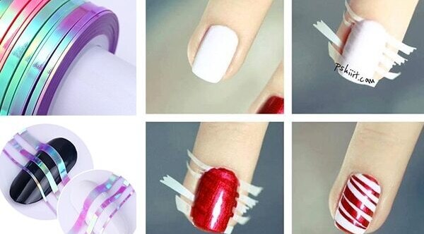 Glitter and metallic nail polishes