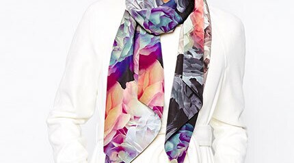 A skinny silky scarf image