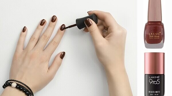 Dark nail polish does the trick too