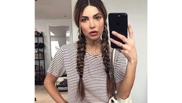 High braided ponytail