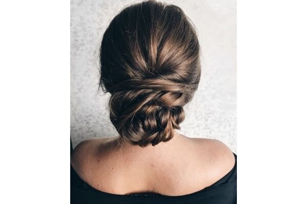 Create this super chic low bun