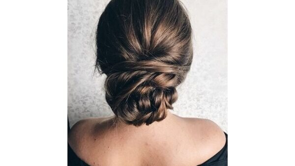 Create this super chic low bun