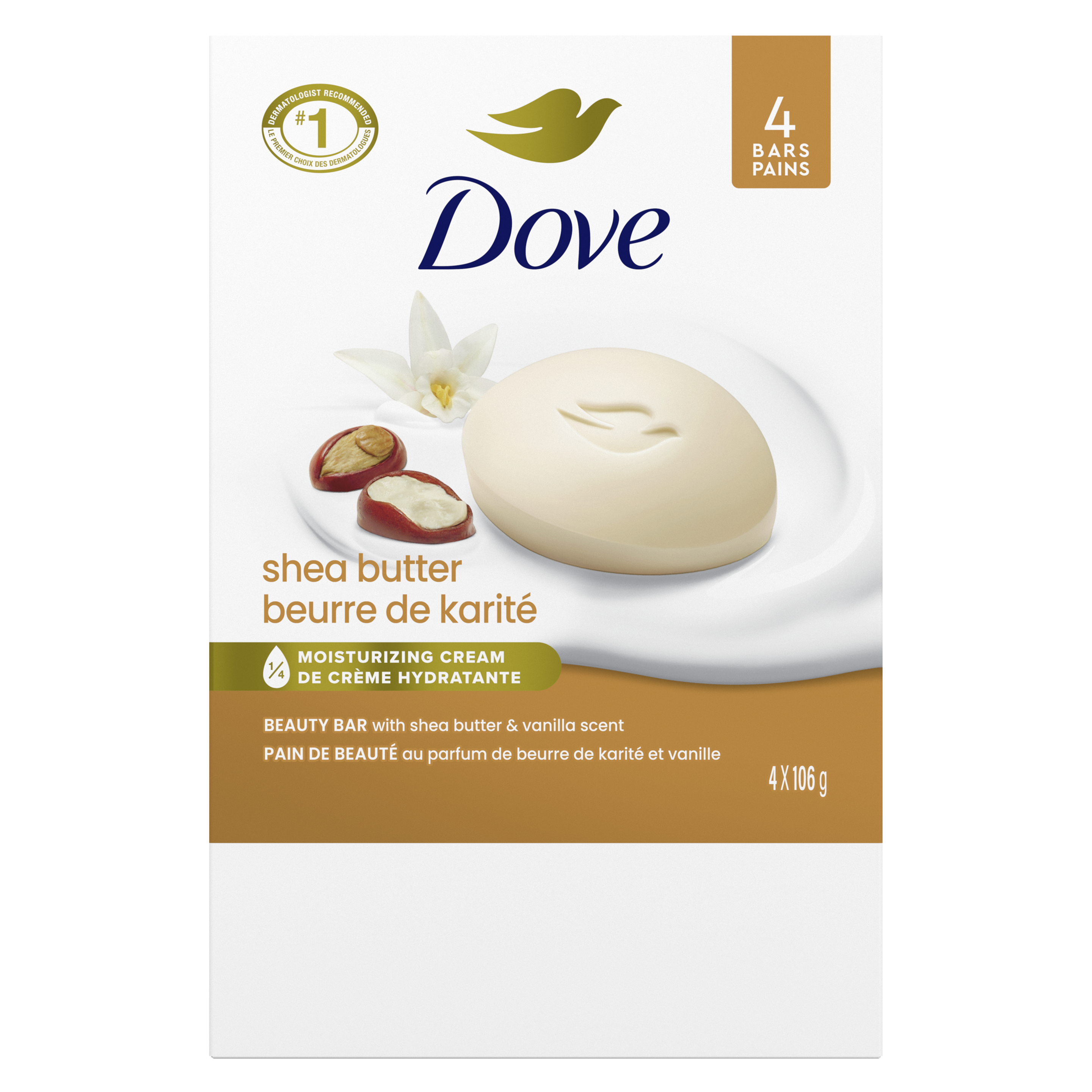 Purely Pampering Shea Butter with Warm Vanilla Scent Beauty Bar
