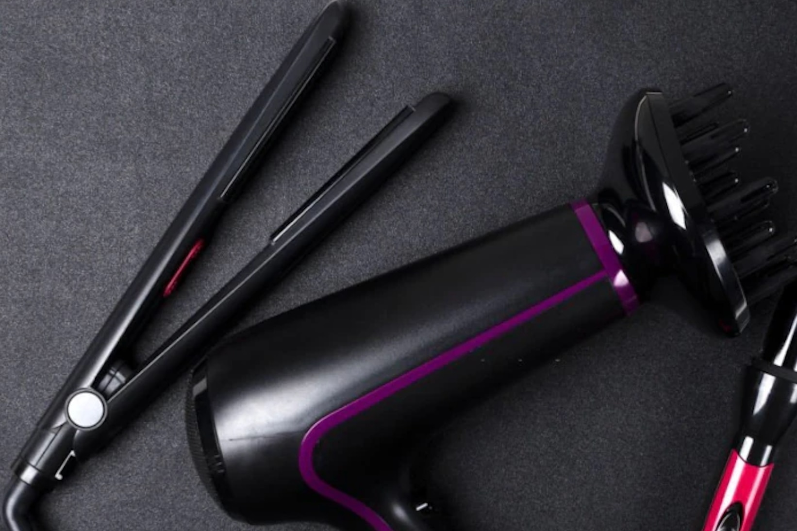 how to use a hair straightener long brown hair