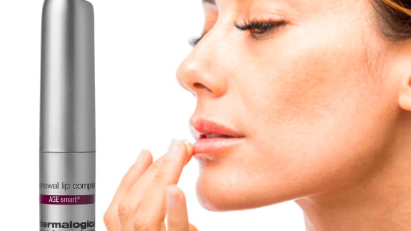 how to make your lips look fuller without makeup woman Dermalogica Age Smart Renewal Lip Complex Lip Balm