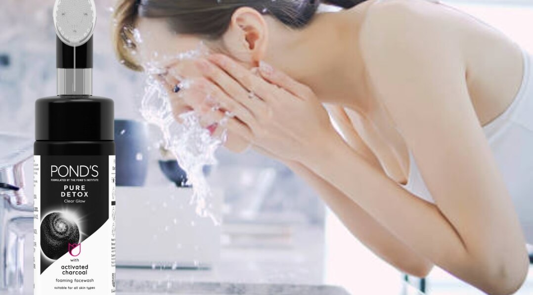 Facial cleansing brush woman face wash indian woman