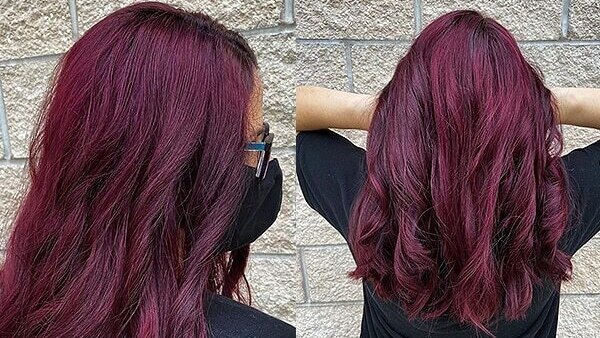 Burgundy color