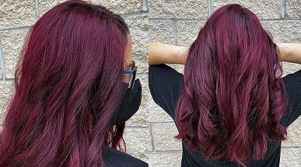 Burgundy color