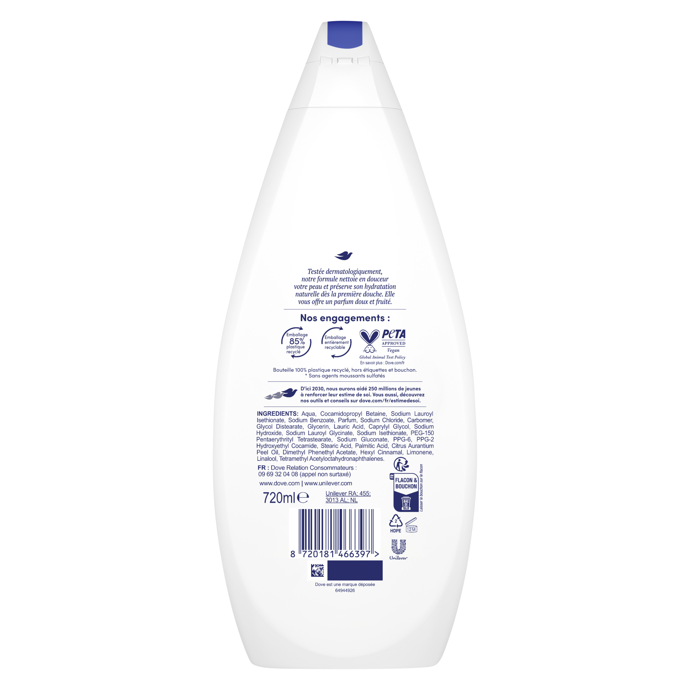 Gel Douche Hydratant 720ml