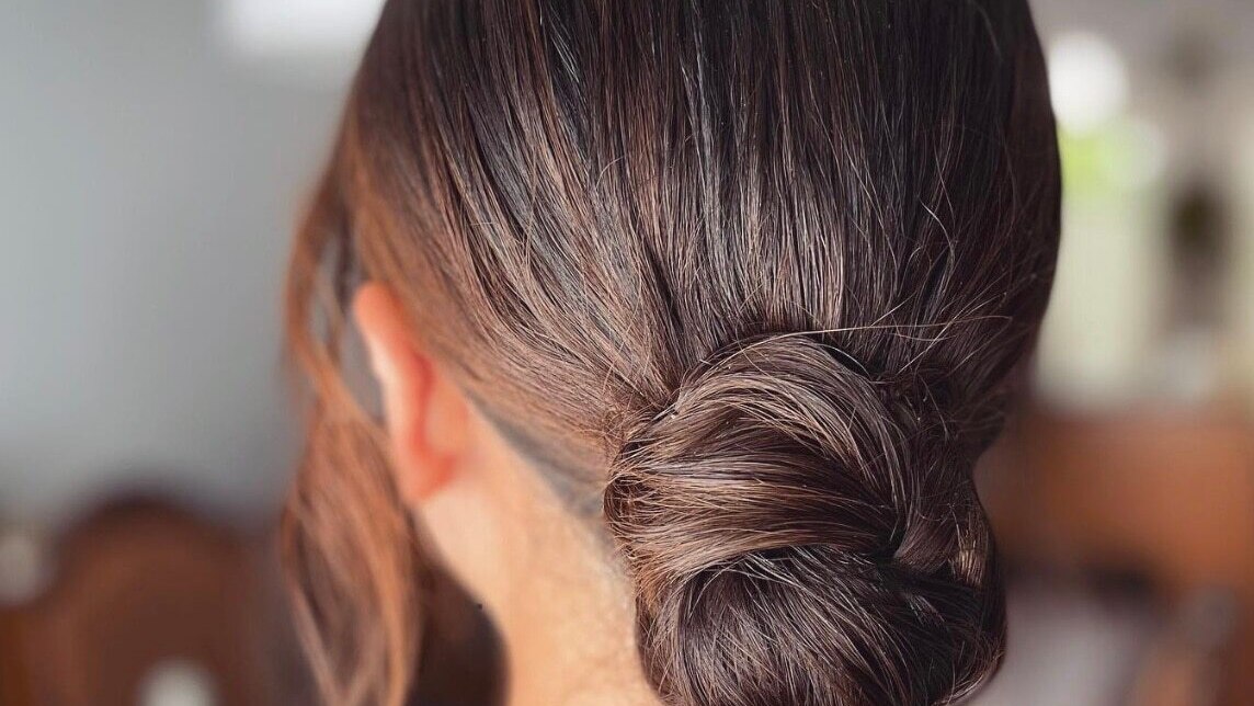 How to Stay Cool During the Summer with Long Hair brown TRESemmé Keratin Smooth Serum braids