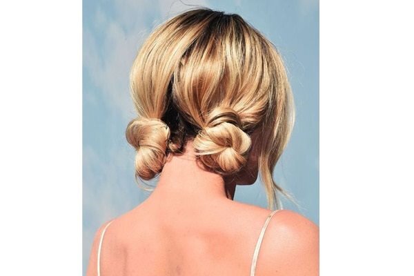bun hairstyle Bejeweled updos for brides brown hair