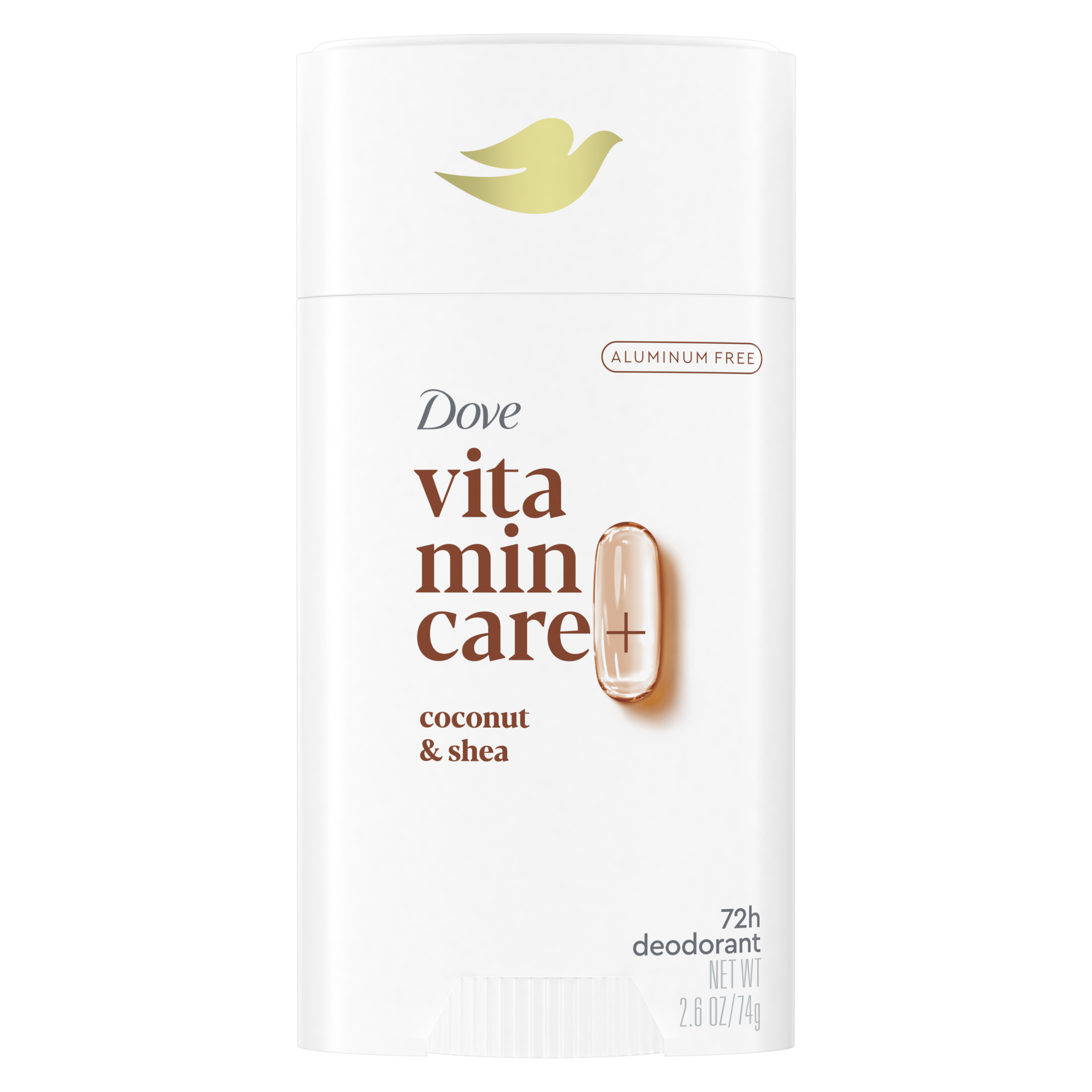 Desodorante en barra para mujer VitaminCare+ Coconut & Shea - Sin aluminio que ofrece 72 horas de control de olores packshot