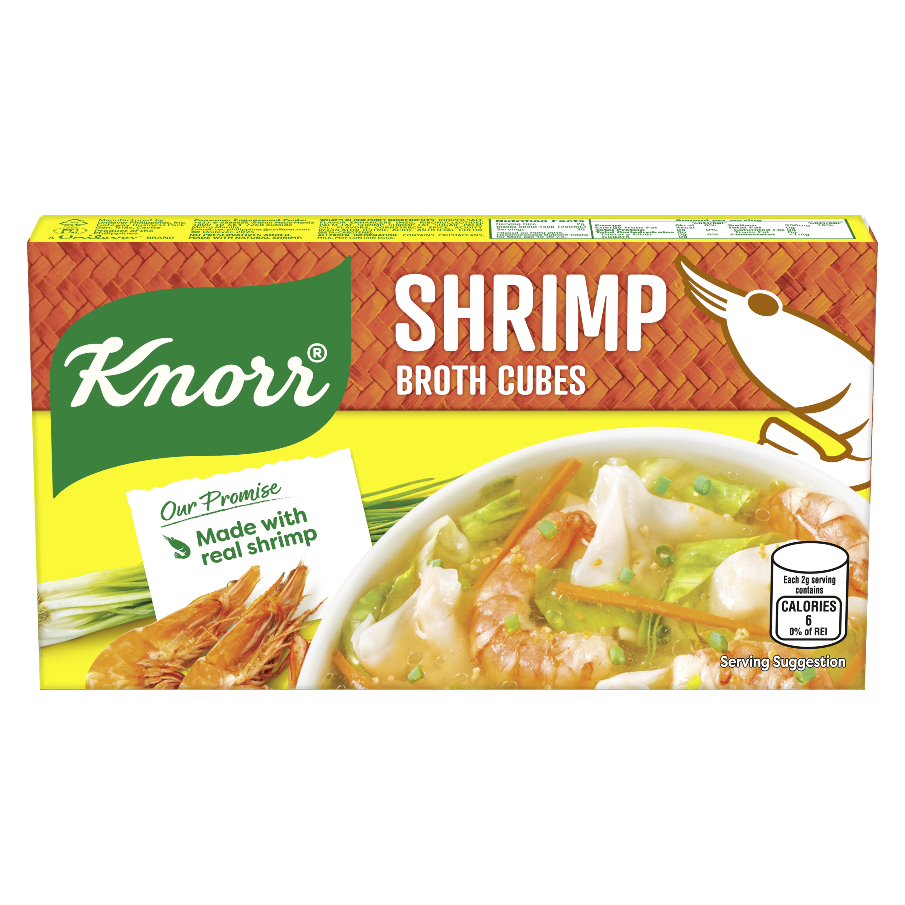KNORR  Shrimp Broth Cubes Shrimp Broth Cubes Shrimp Broth Cubes made with real shrimp 60g packshot