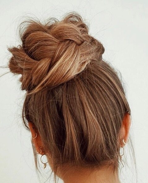bun hairstyle Bejeweled updos for brides brown hair