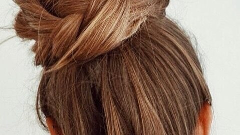 bun hairstyle Bejeweled updos for brides brown hair