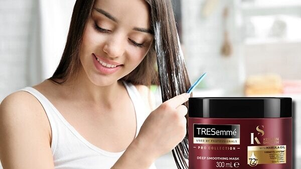 Apply hair serum