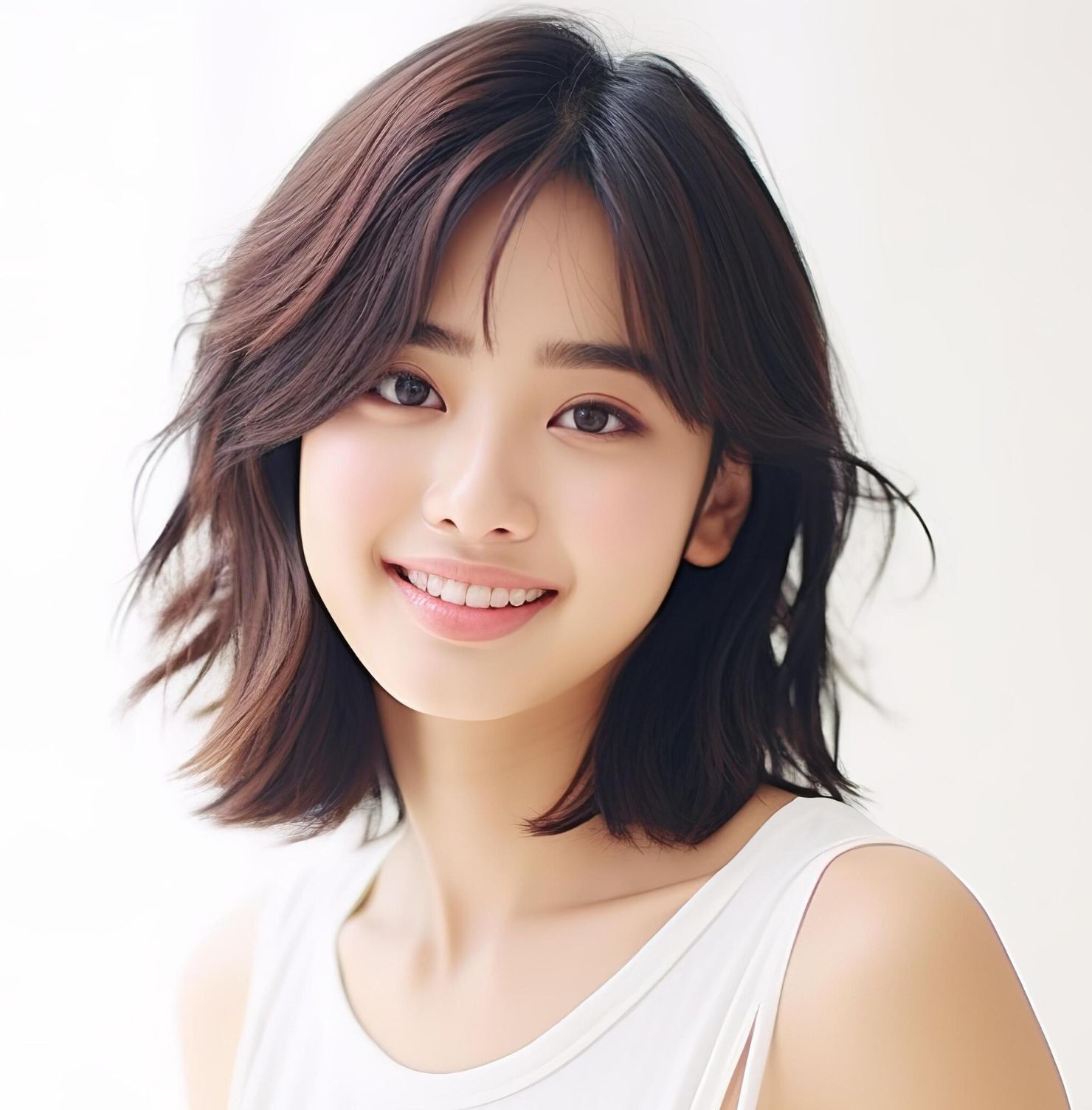 Tóc layer ngắn uốn