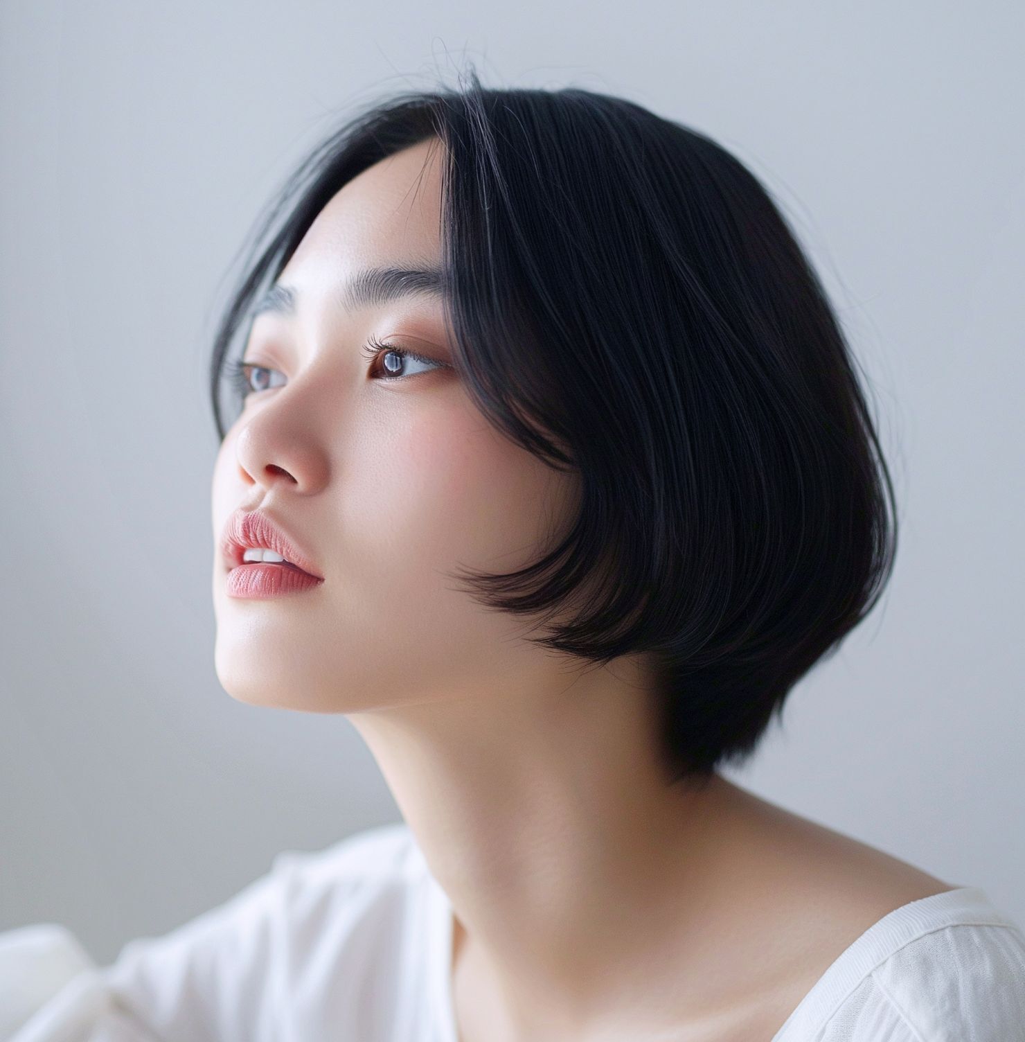 Tóc ngắn uốn kiểu Hime