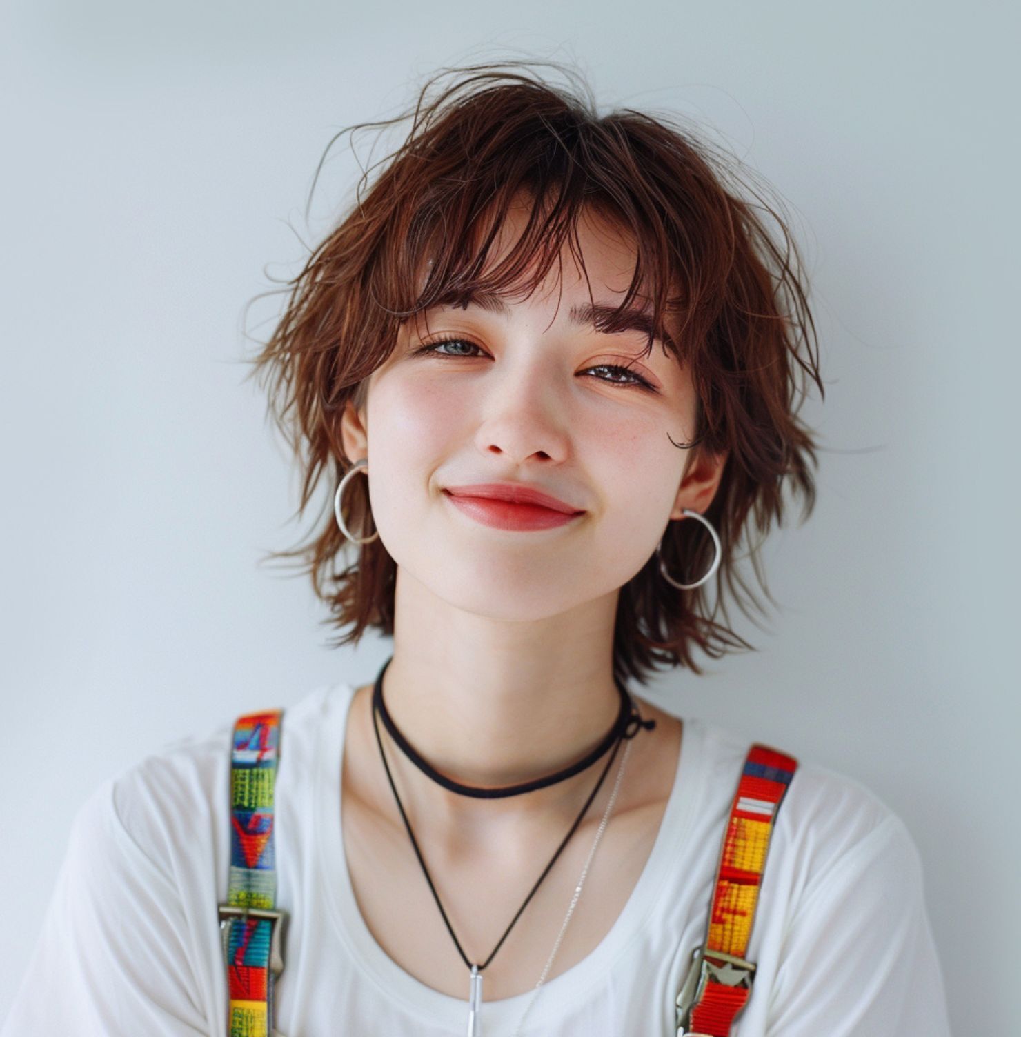 Tóc ngắn uốn rối