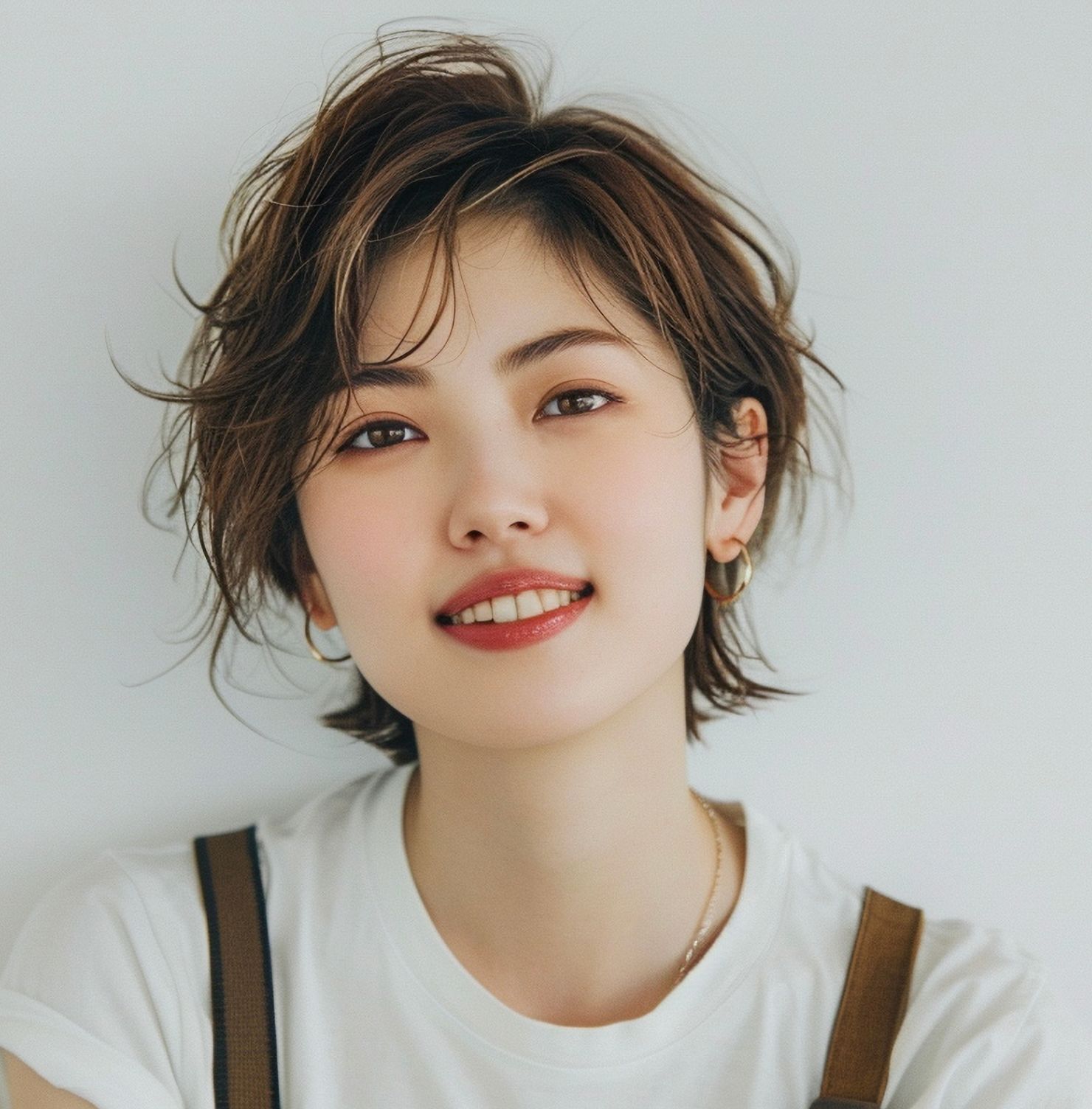 Tóc ngắn uốn rối