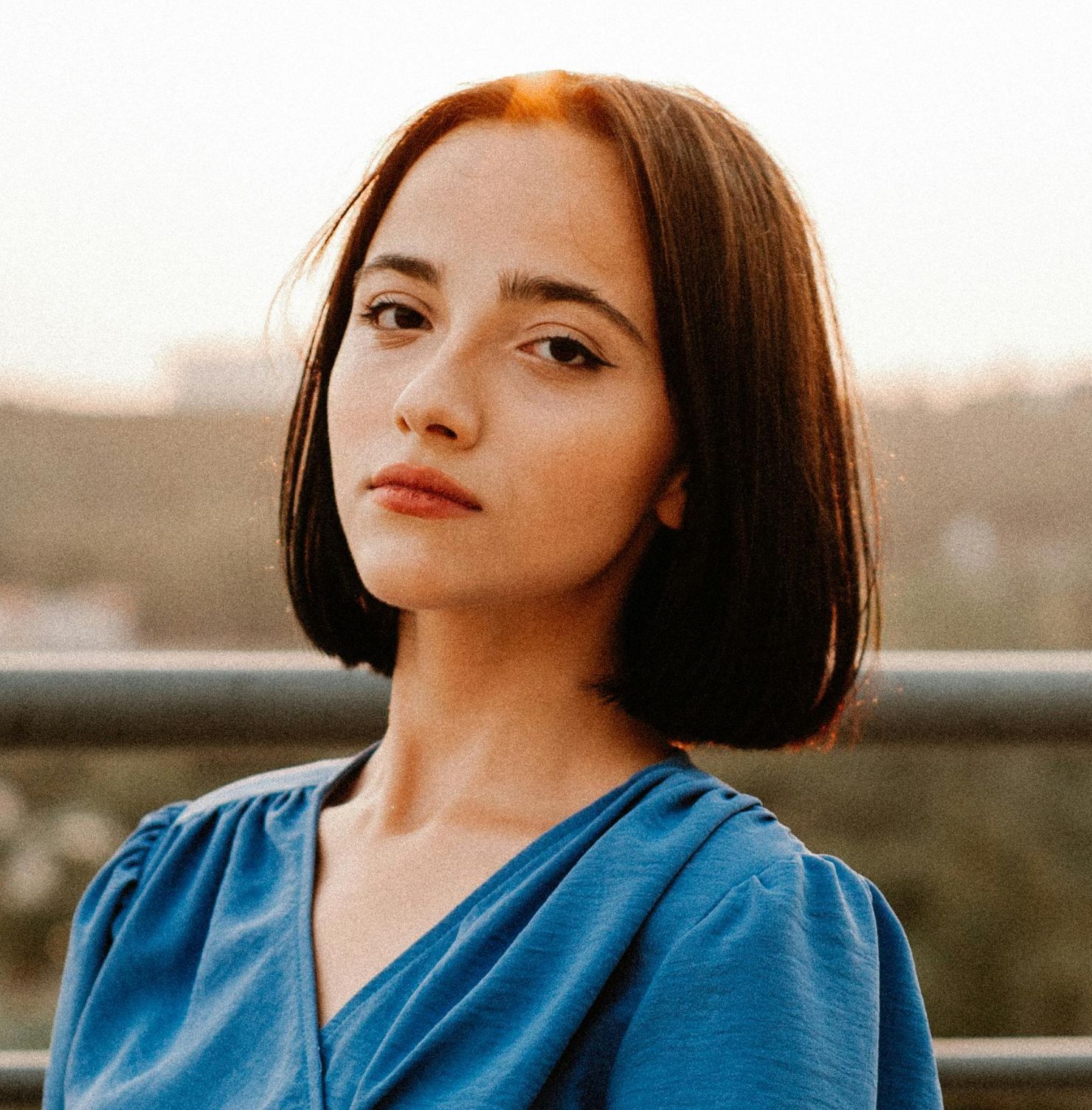  Tóc uốn ngang vai không mái