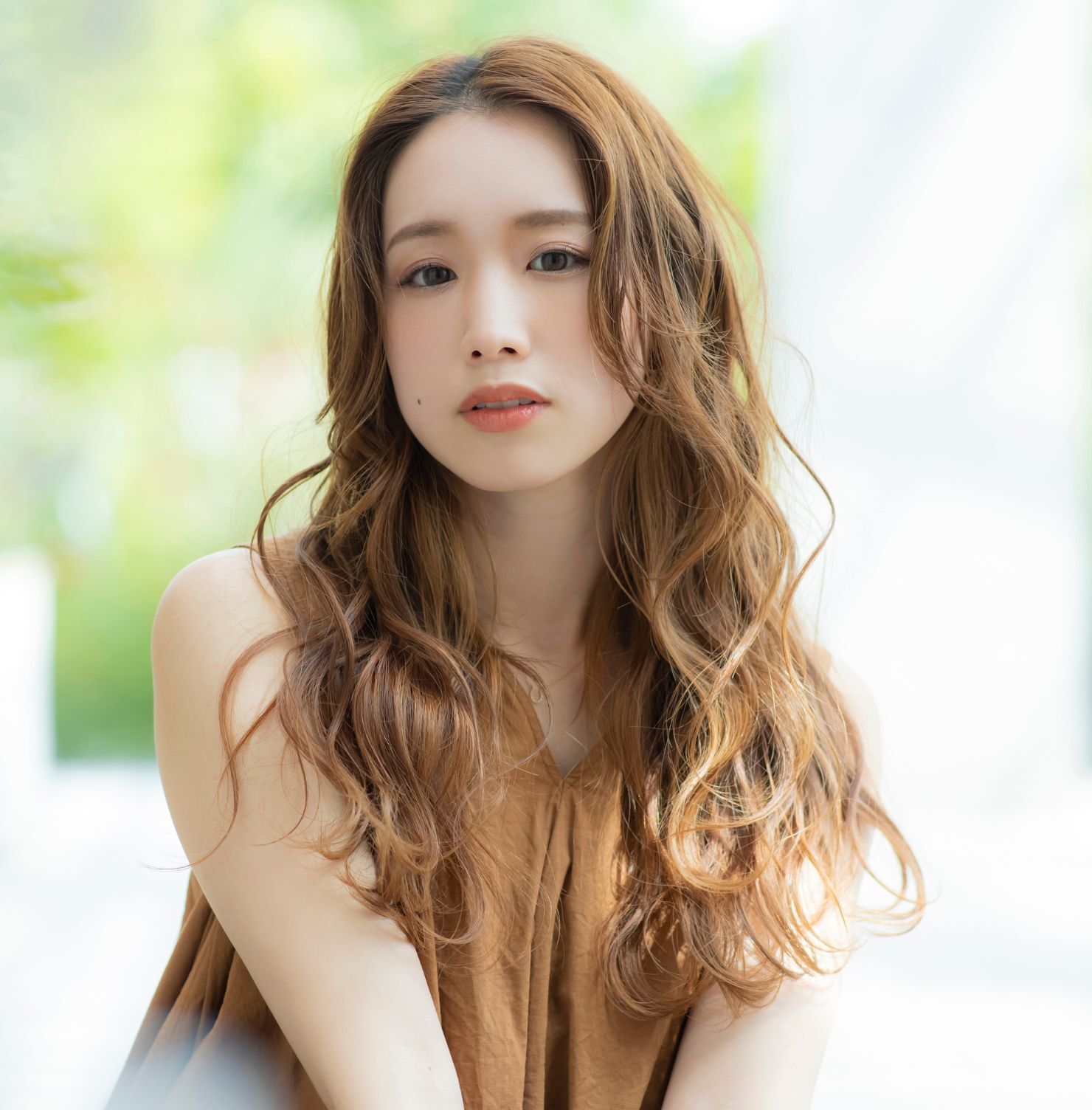 Tóc dài uốn gợn sóng