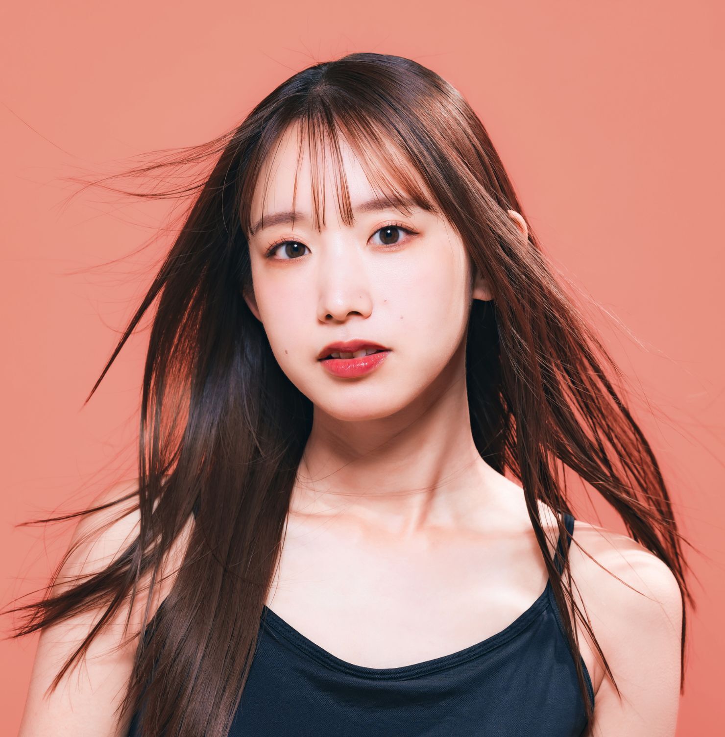  Tóc dài thẳng màu nâu lạnh socola