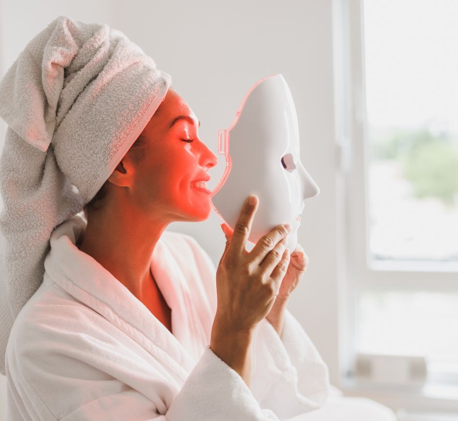 chăm sóc da chuyên sâu kết hợp liệu pháp ánh sáng LED