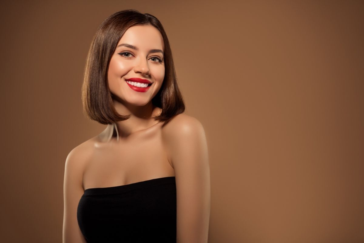 kiểu tóc đi tiệc mặt tròn