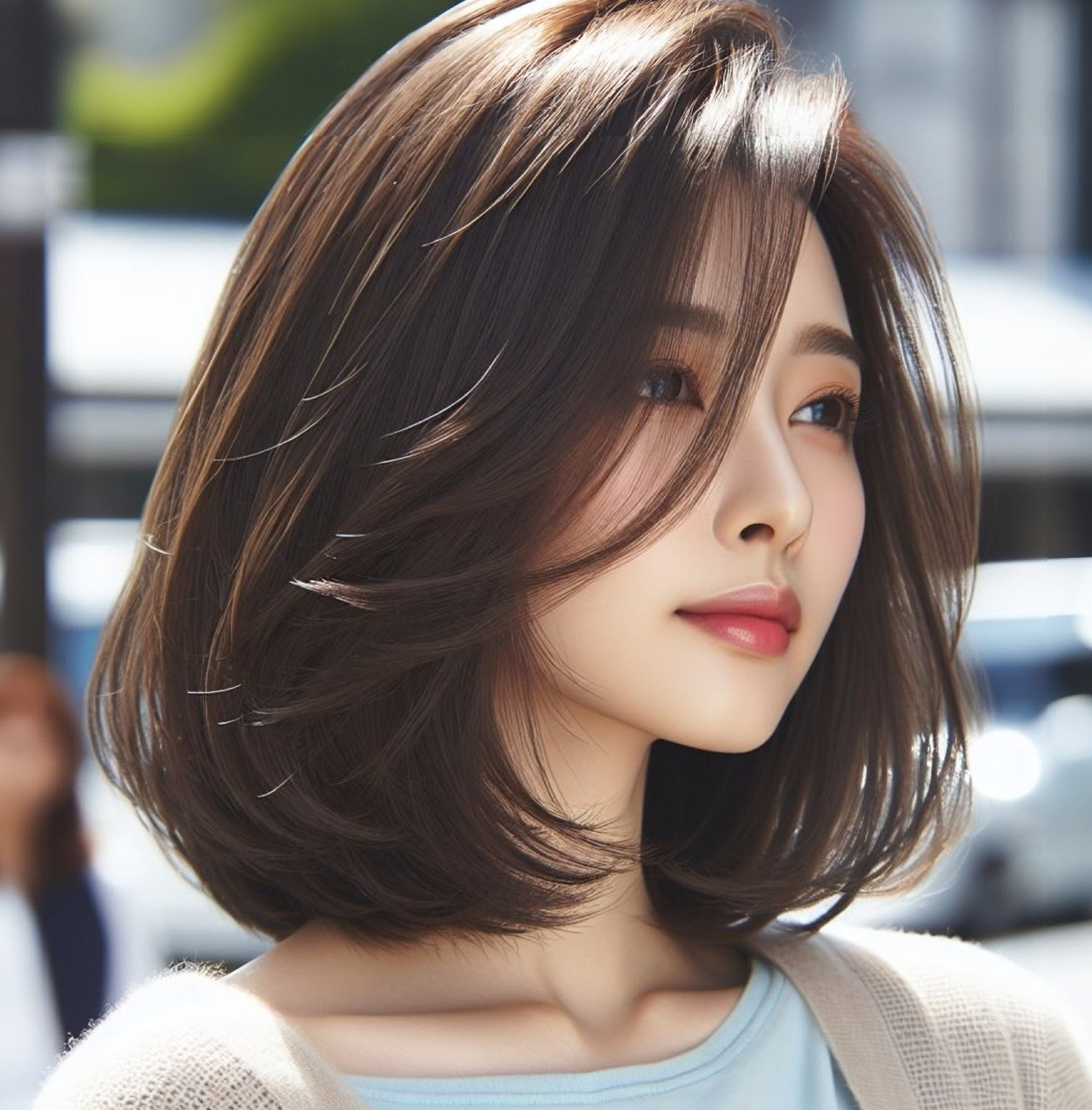 cách cắt mái bay tóc máy bay ngắn