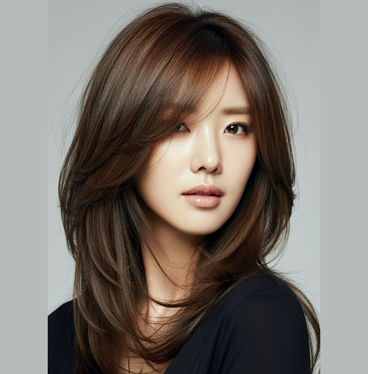 cách cắt mái bay  tóc mái bay rẽ ngôi lệch 