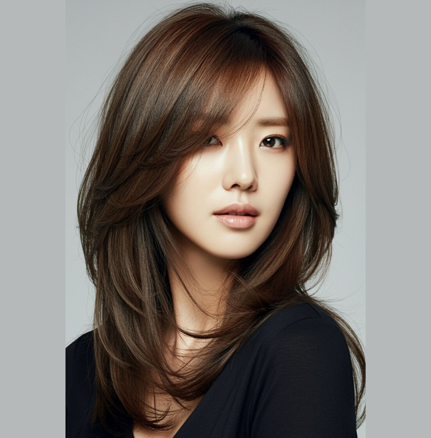 Kiểu tóc layer cho mặt dài